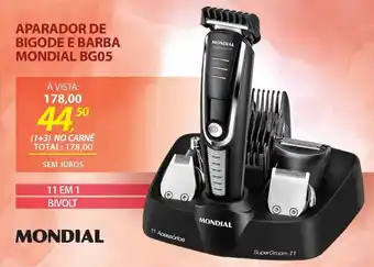 Lojas Cem APARADOR DE BIGODE E BARBA MONDIAL BG05 oferta