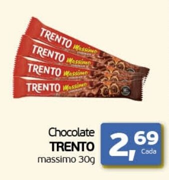Cometa Supermercados Chocolate TRENTO massimo 30g oferta