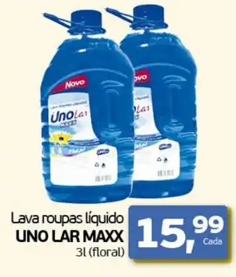 Cometa Supermercados Lava roupas líquido UNO LAR MAXX 3l (floral) oferta