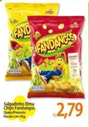 Atacadão Salgadinho Elma Chips Fandangos Quejo/Presunto Pacote com 45g oferta