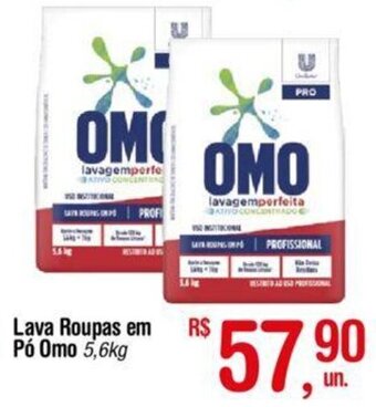 Fort Atacadista Lava Roupas em Pó Omo 5.6kg oferta