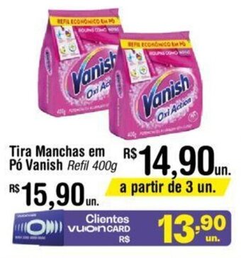 Fort Atacadista Tira Manchas em pó Vanish Refil 400g oferta