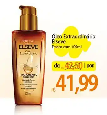 Atacadão Óleo Extraordinário Elseve Frasco com 100ml oferta