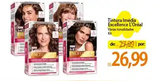 Atacadão Tintura Imédia Excellence L'Oréal Várias tonalidades oferta