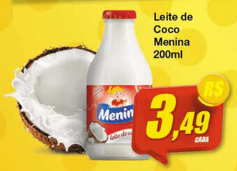 Super Rede Atacadista Leite de Coco Menina 200ml oferta