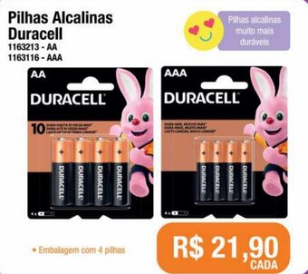 Multicoisas Pilhas Alcalinas Duracell oferta