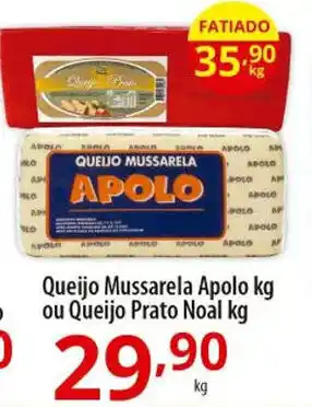 Akki Atacadista Queijo Mussarela Apolo kg ou Queijo Prato Noal kg oferta