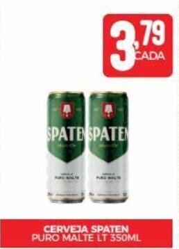 CERVEJA SPATEN PURO MALTE LT 350ML