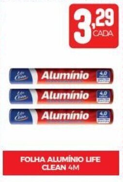 Fort Atacadista FOLHA ALUMÍNIO LIFE CLEAN 4M oferta
