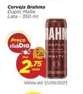 Dia Cerveja Brahma 350ml oferta