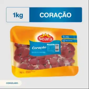 Nordestão Coração de frango bandeja seara 1kg oferta