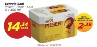Dia Cerveja Skol 350ml oferta