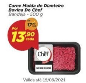 Dia Carne Moida de Dianteiro Bovina Do Chef 500g oferta
