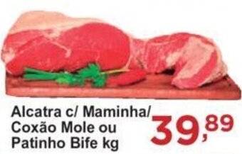 Rossi Supermercado Alcatra c/ Maminha/ coxão Mole ou Patinho Bife kg oferta