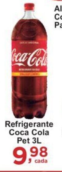 Rossi Supermercado Refrigerante Coca Cola Pet 3L oferta