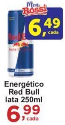 Rossi Supermercado Energético Red Bull lata 250ml oferta
