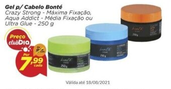 Dia Gel p/ Cabelo Bonte 250g oferta