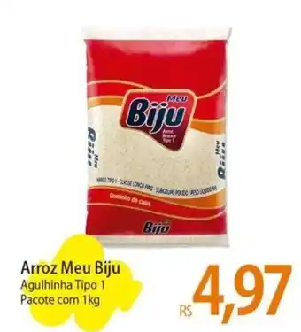 Atacadão Arroz Meu Biju Agulhinha Tipo 1 Pacote com 1kg oferta