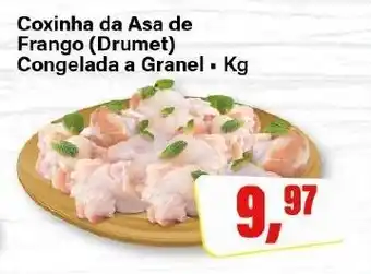 Rede Supermarket Coxinha da Asa de Frango (Drumet) Congelada a Granel ▪ Kg oferta