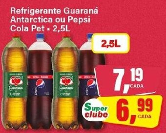 Rede Supermarket Refrigerante Guaraná Antarctica ou Pepsi Cola Pet 2,5L oferta