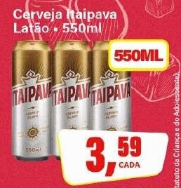 Rede Supermarket Cerveja Itaipava Latão 550ml oferta