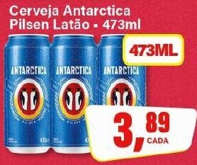 Rede Supermarket Cerveja Antarctica Pilsen Latão - 473ml oferta