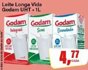 Rede Supermarket Leite Longa Vida Godam UHT - 1L oferta