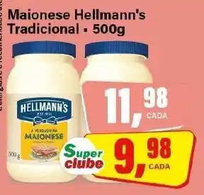 Rede Supermarket Maionese Hellmann's Tradicional 500g oferta