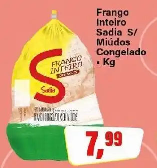 Rede Supermarket Frango Inteiro Sadia S/ Miúdos Congelado ▪ Kg oferta