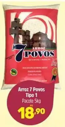 Supermercados Jau Serve Arroz 7 Povos Tipo 1 Pacote 5kg oferta