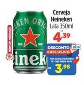 Supermercados Jau Serve Cerveja Heineken lata 350ml oferta