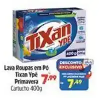 Supermercados Jau Serve Lava Roupas em Pó Tixan Ype Primavera 7.99 Cartucho 400g oferta