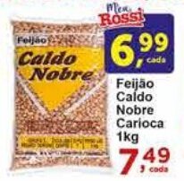 Feijão Caldo Nobre Carioca 1kg