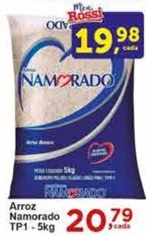 Rossi Supermercado Arroz NAMORADO TP1-5kg oferta