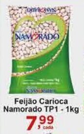 Feijão Carioca Namorado TP1 - 1kg
