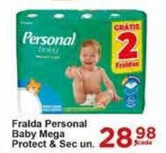 Fralda Personal Baby Mega Protect & Sec un.