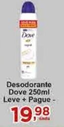 Rossi Supermercado Desodorante Dove 250ml Leve + Pague - oferta