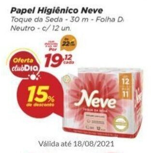Dia Papel Higiénico Neve oferta