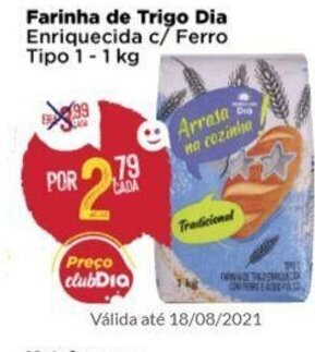 Dia Farinha de Trigo Dia 1kg oferta