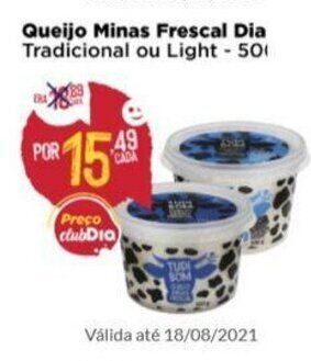 Dia Queijo Minas Frescal Dia 500g oferta