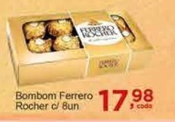 Rossi Supermercado Bombom Ferrero Rocher c/8un oferta
