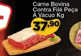 Chama Supermercados Carne Bovina Contra Filé Peça À Vácuo Kg oferta