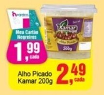 Negreiros Alho Picado Kamar 200g oferta