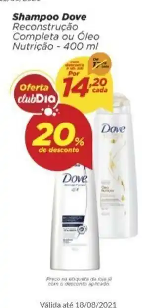 Dia Shampoo Dove 400ml oferta