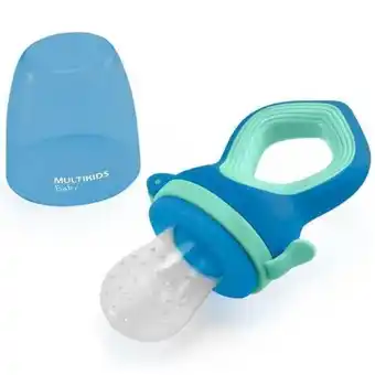 Pão de Açúcar Alimentador com tela de silicone funny meal azul multikids bb1098 oferta