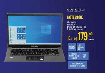 Zema Multilaser Notebook oferta