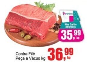 Negreiros Contra Filé Peça a Vácuo kg oferta