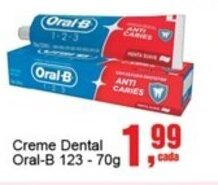 Negreiros Creme Dental Oral-B 123-70g oferta