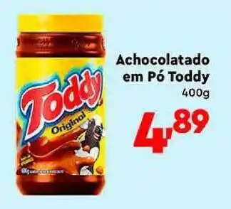 Supermercado Lavapés Achocolatado Em Pó Toddy 400g oferta