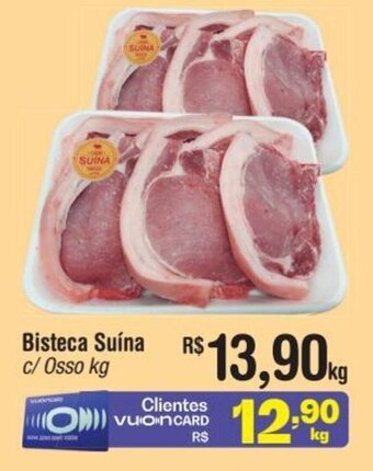 Fort Atacadista Bisteca Suína c/ Osso kg oferta